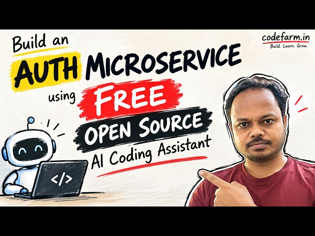 I Built an Auth Microservice with a FREE AI Coding Assistant | Spring Boot 4 + MySQL + JWT #opencode