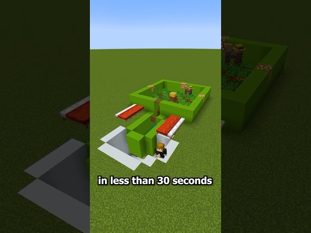 30 Second Villager Farm #minecraft