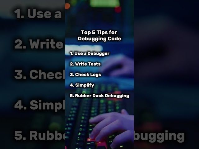 Top 5 Tips for Debugging Code #shorts #programming #teamwork