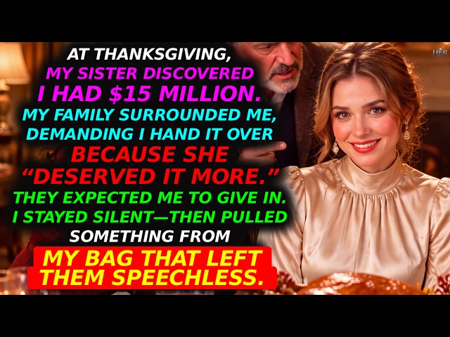 At Thanksgiving, My Sister Discovered I Had $15 Million And My Family Demanded. | Her Sweet Revenge