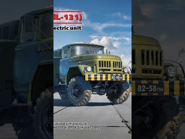 What's in the box? ICM APA-50M Zil-131 Airfield Mobile Electric Unit Truck 1/72 scale. 72815