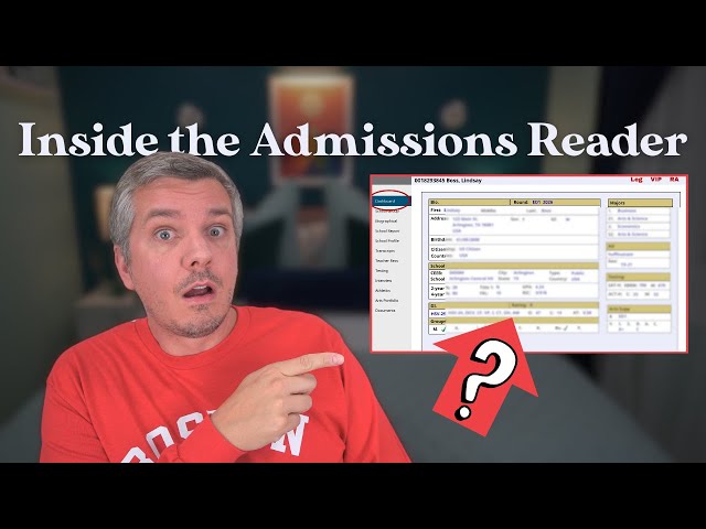Inside the College Application Reader: What Admissions Officers See (REAL Walkthrough)