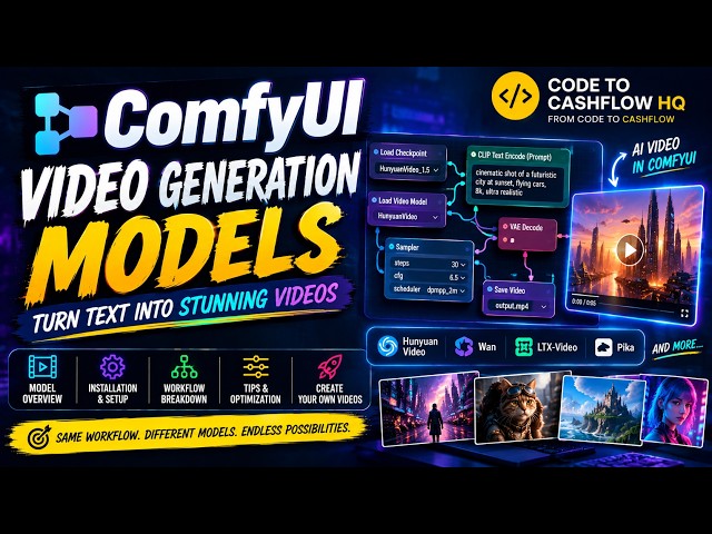ComfyUI Video Generation Models Explained | AI Video Generation with ComfyUI