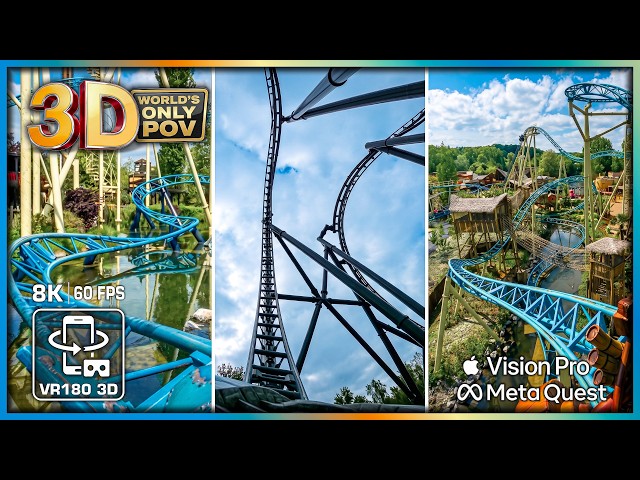 3 MOST REALISTIC VR Roller Coasters Ever! 😱 8K 3D VR180 (Velocity-X-Force #2) 🟥 Quest 3 / Vision Pro