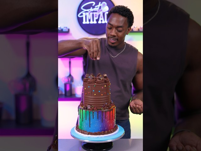 I turned cosmic brownie into a cake