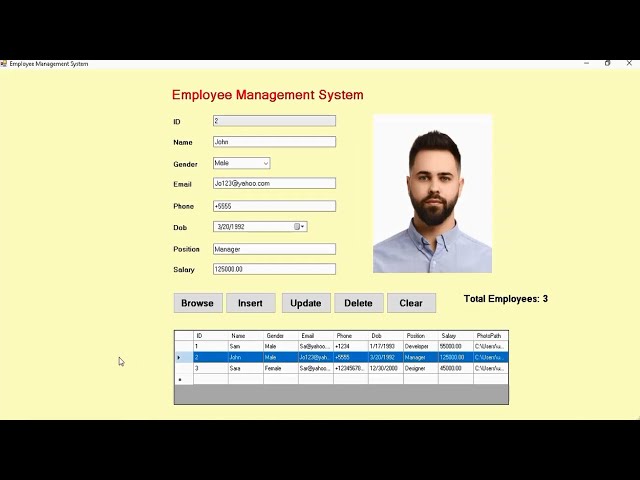 Vb.Net Full Project(Employee Management System)
