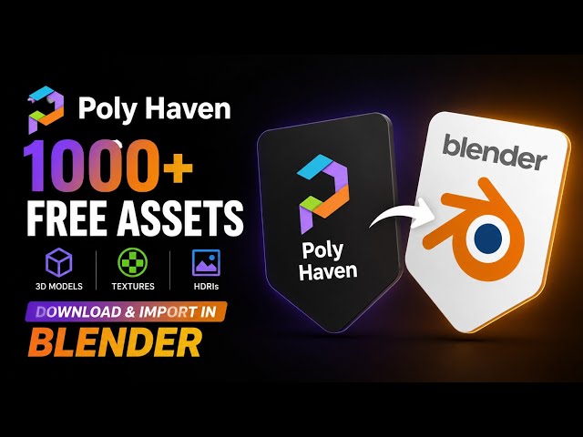 How To Download Poly Haven Free Assets | | Poly Haven Se Texture,3D Models HDRIs kese Download Kare