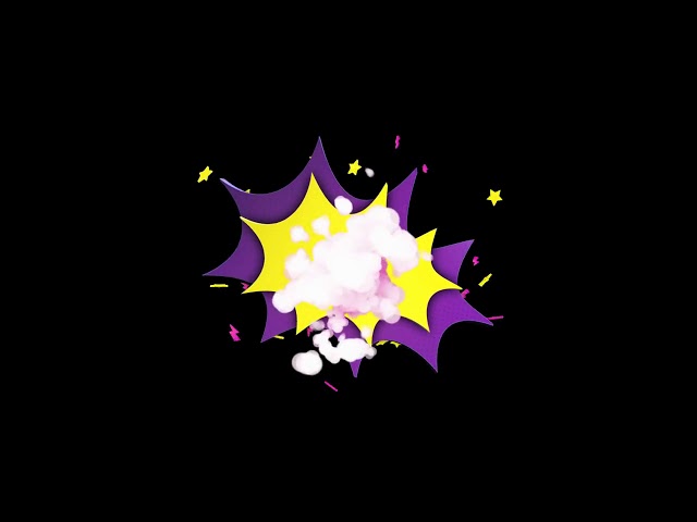 zero number comic animation loop 4k