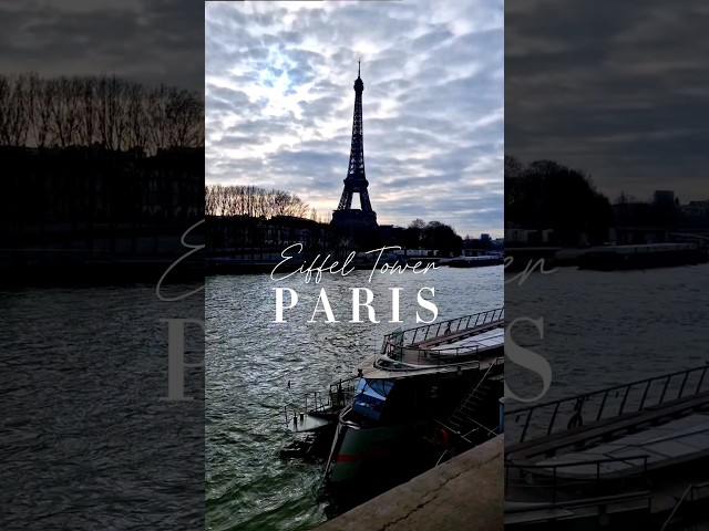 Admiring the Eiffel Tower from across the Seine River in Paris 🇨🇵 #paris #ytshorts #travel #france