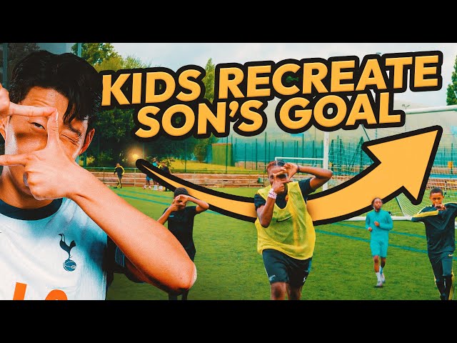 Can kids recreate Son's INCREDIBLE goal from a corner? 😱