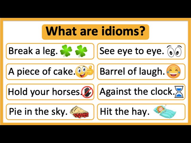 What are idioms? 🤔 | Idioms in English | Learn with examples