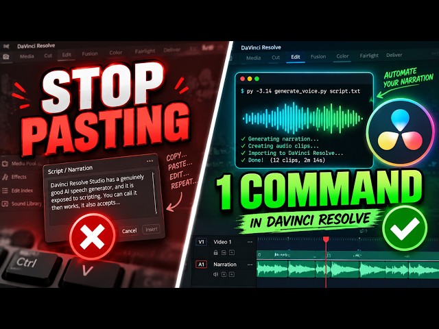 Stop Copy-Pasting Your Narration Into DaVinci Resolve
