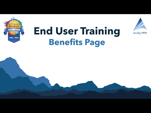 Benefits Page Training