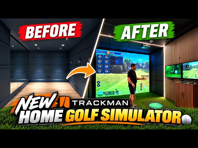 Room transformation for a Trackman Home Golf Simulator