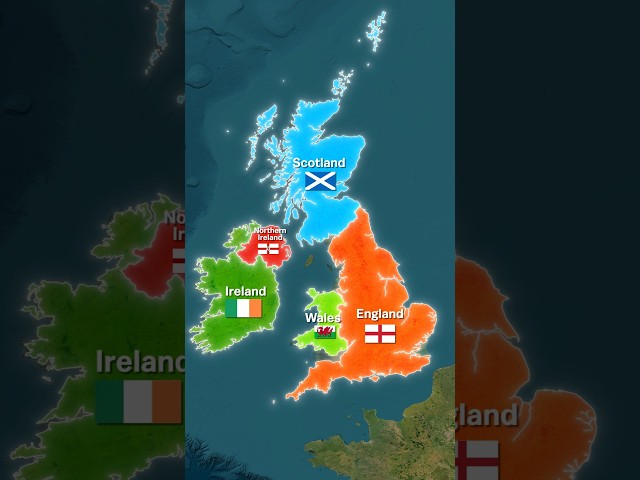 England, Great Britain & UK Explained in 30 Seconds!