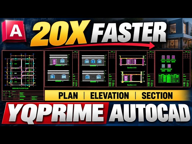 Complete Project within 30 Minutes 20X Faster AutoCAD YQPRIME