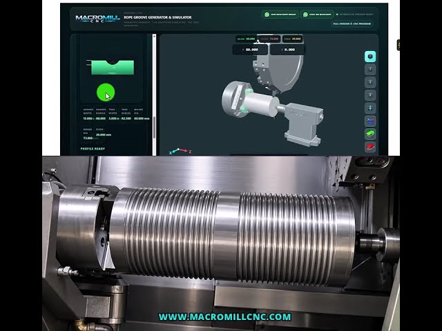 Rope Groove Generator & Simulator | CNC Automation Pro