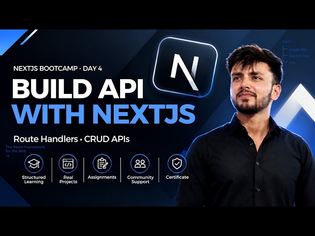 Next.js API Tutorial for Beginners — Route Handlers, CRUD & REST API | Day 4