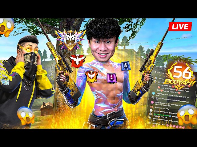Live Rank Push Against Youtubers & Match Makers  #freefire #shortsfeed  #tondegamer