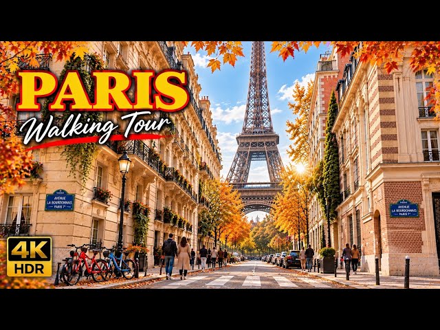 Paris,France 🇫🇷 - Autumn in Paris 🍂 2026 - 4K HDR 60fps Walking Tour | 4K Paris |  A Walk In Paris 