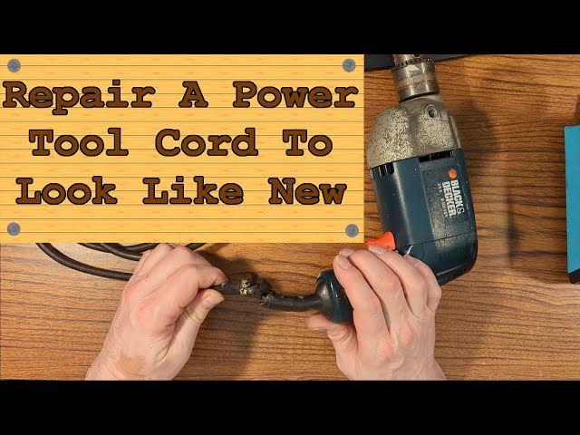 Stop Using Electrical Tape! Fix a Broken Power Cord Properly