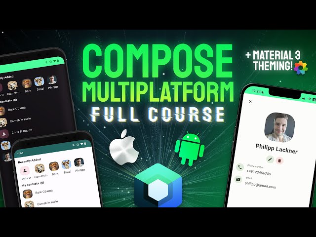 MVI Compose Multiplatform Contacts List App With Photos (iOS & Android) - KMM Tutorial