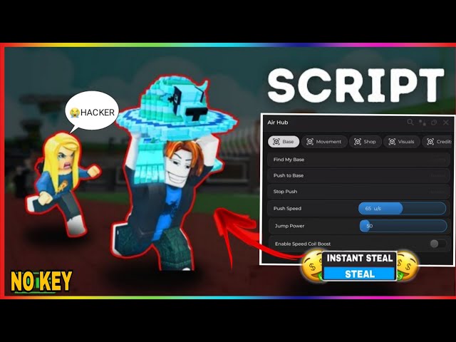 Steal a Brainrot Script GUI Hack | Instant Steal, Infinite Cash, Auto Lock Base + More!