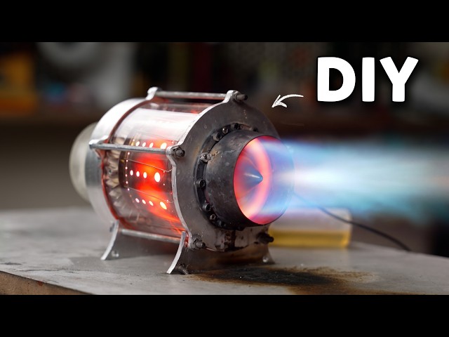 I Built a Homemade Fighter Jet Engine From Scratch (IT ACTUALLY WORKS)