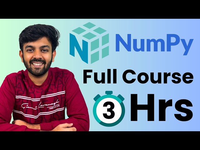 NumPy Full course in 3 Hours | Python for AI DS - part 1 | code io - Tamil