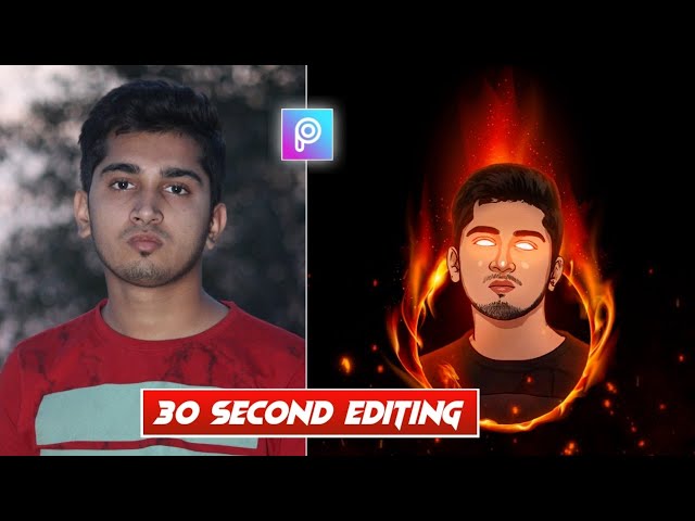 30 Second Neon Visual Fire Vector Editing In Picsart App By Deepak Creations #Shorts #Picsart