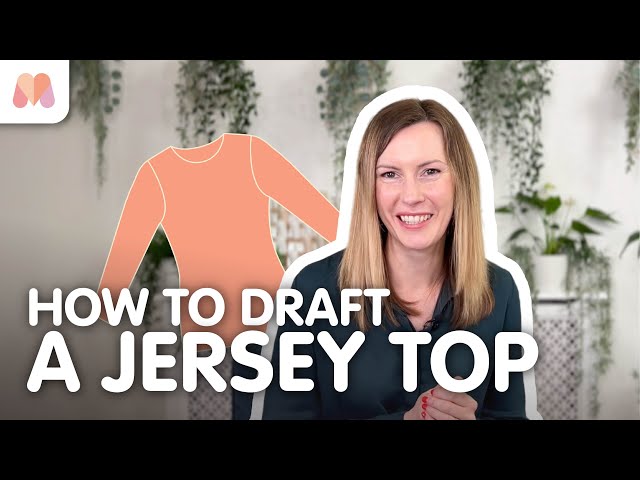 How to Pattern Draft a Jersey Top | Draft a Basic Block