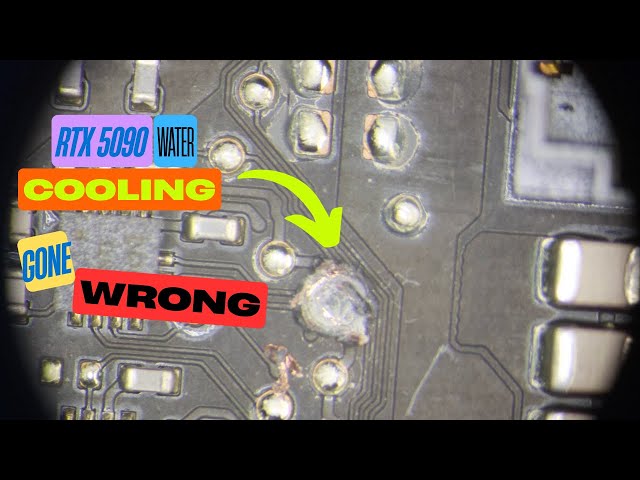 RTX 5090 GPU Repair – Screw vs. Water Cooling Gone Wrong