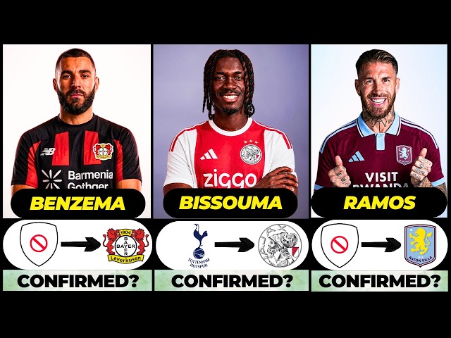 🚨 NEW CONFIRMED TRANSFERS & RUMOURS! 🚨🔥 ft. Bissouma, Benzema, Ramos... etc