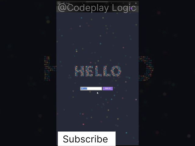 ✨ Code that turns into pure magic! 💻🔥 #Coding #Programming #CodeAnimation #Tech #Viral #codingfun