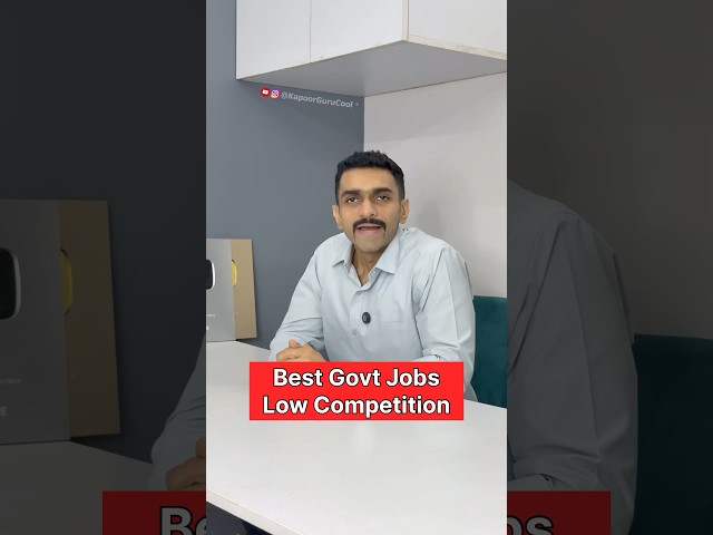 Best govt jobs with low competition | Best sarkari naukari | Best sarkari jobs #govtjobs #shorts