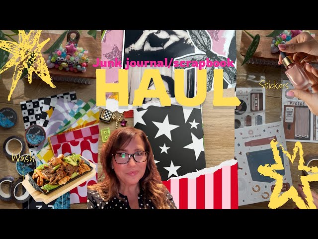 Junk Journal Scrapbook Haul | Junk Journaling | Stickers | Washi | Scrapbook | Memory Keeping 