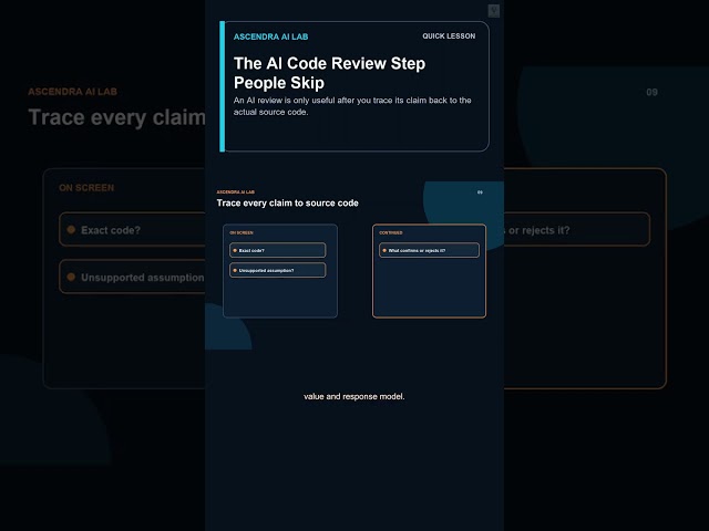 The AI Code Review Step People Skip