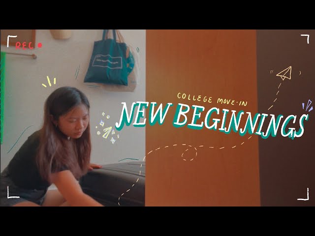 📮 NEW BEGINNINGS 🌱 🐋 college move-in & the start of the semester (uni vlog) | chrlene