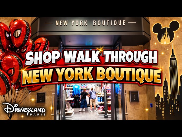 NEW YORK BOUTIQUE - SHOP WALK THROUGH - Disneyland Paris - DisneyOpa