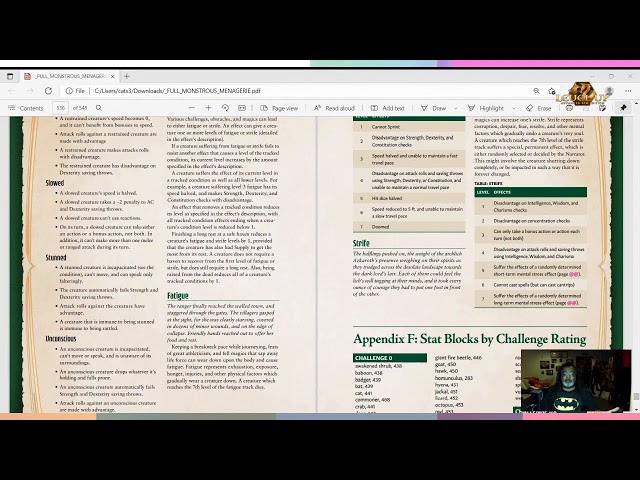 LEVEL UP [Monstrous Menagerie Sneak Peek] A5E Advanced 5th Edition