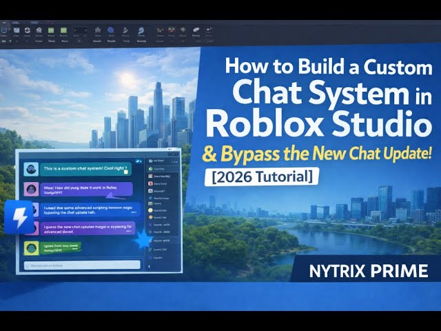 [PT.1 ]Custom Chat System in Roblox Studio & Bypass the New Chat Update! (2026) | NYTRIX PRIME