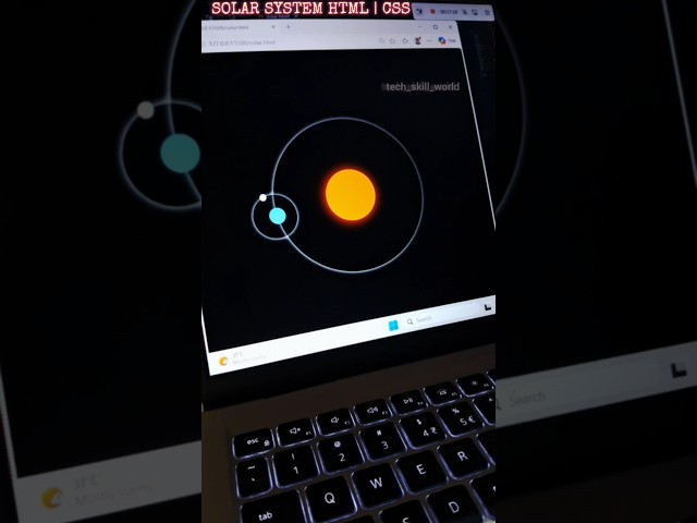 Solar System, HTML | CSS #coding #reels #shorts #reelsinstagram #fyp