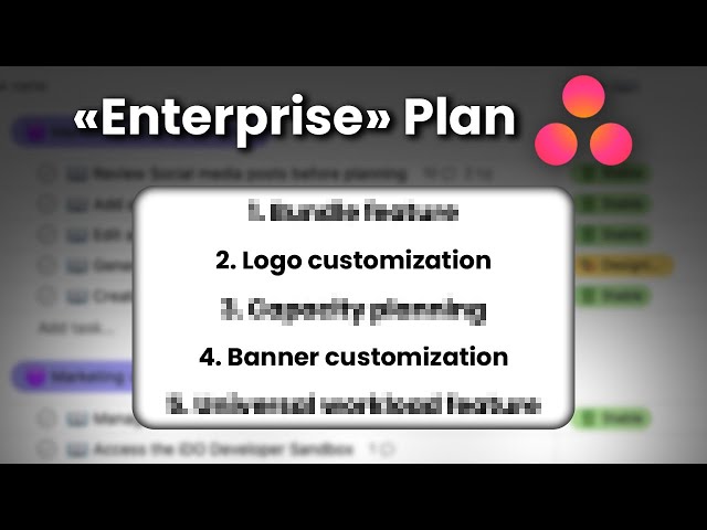 Discover "Enterprise" user features in Asana
