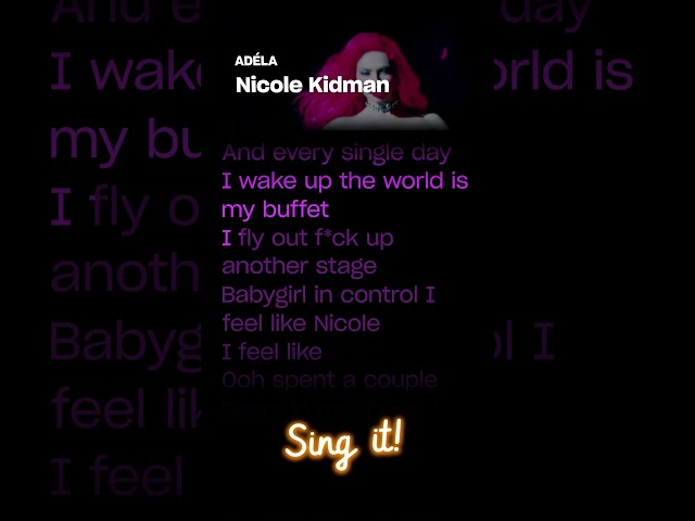 ADEΜLA - Nicole Kidman (Mini Karaoke) π€