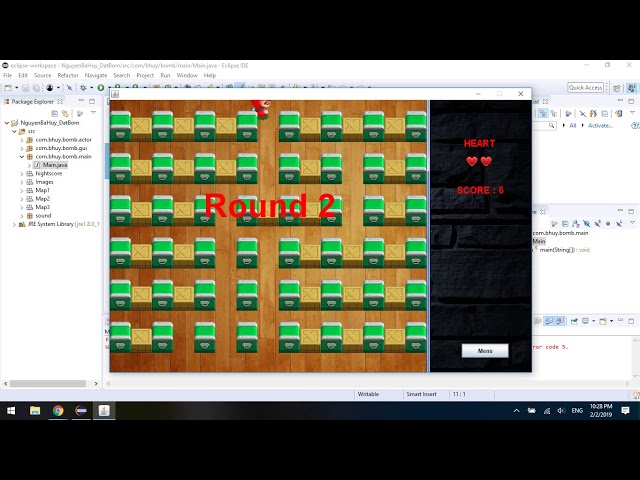 Eclipse Project - Source Code JAVA Game Boom - Download & Import