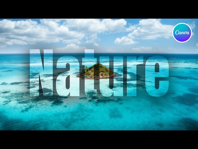 Create Transparent Text Effect in Canva – Easy Canva Tutorial