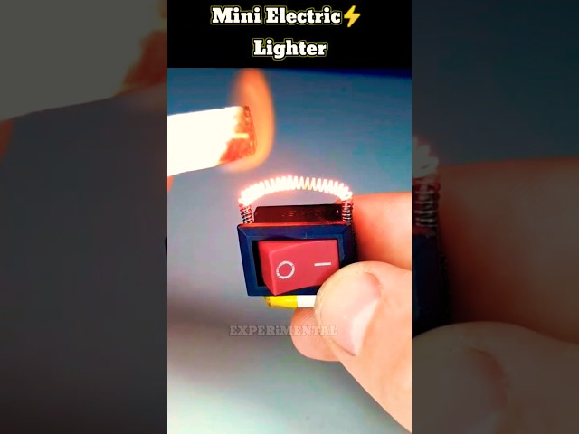 Mini Electric Lighter ⚡ #DIY #shorts