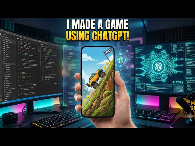 I Made a Hill Climbing Game Using ChatGPT 😱 | AI Game Development #gamedevelopment 