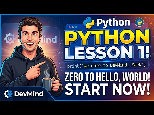Python Programming for Beginners | Lesson 1: Hello World & Variables!
