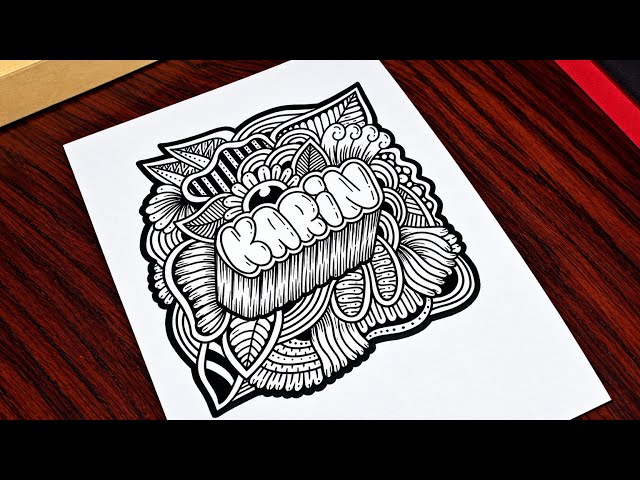 Cara menggambar Doodle Name 3D dengan MUDAH | Step by Step